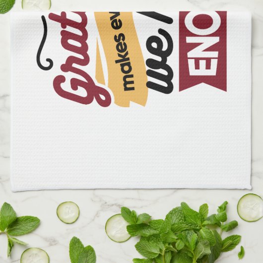 Faith and Gratitude Artwork – Uplifting Christian  Theedoek (Gevouwen)