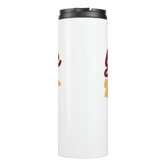 Faith and Gratitude Artwork – Uplifting Christian Thermosbeker (Achterkant)