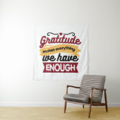 Faith and Gratitude Artwork – Uplifting Christian Wandkleed (In situ)