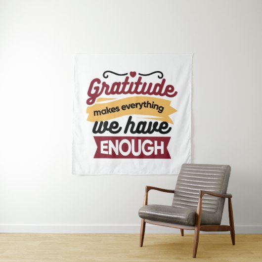 Faith and Gratitude Artwork – Uplifting Christian  Wandkleed (In situ)