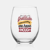 Faith and Gratitude Artwork – Uplifting Christian  Wijnglas Zonder Voet (Achterkant)