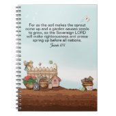 Faith and Growth Isaiah 61:11 Garden Journal Notitieboek (Voorkant)