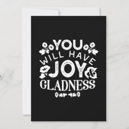 Faith and Happiness – Joy and Gladness Quotes Feestdagenkaart