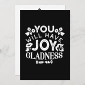 Faith and Happiness – Joy and Gladness Quotes Feestdagenkaart (Voorkant / Achterkant)