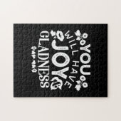 Faith and Happiness – Joy and Gladness Quotes Legpuzzel (Horizontaal)