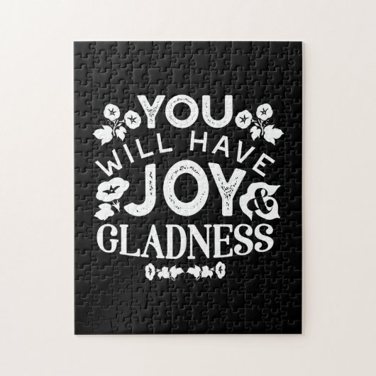 Faith and Happiness – Joy and Gladness Quotes Legpuzzel (Verticaal)