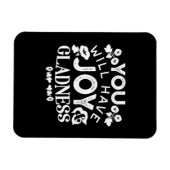 Faith and Happiness – Joy and Gladness Quotes Magneet (Horizontaal)