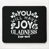 Faith and Happiness – Joy and Gladness Quotes Muismat (Voorkant)