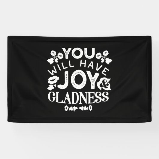 Faith and Happiness – Joy and Gladness Quotes Spandoek (Horizontaal)