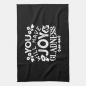 Faith and Happiness – Joy and Gladness Quotes Theedoek (Verticaal)