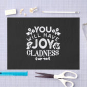 Faith and Happiness – Joy and Gladness Quotes Tissuepapier (Craft)
