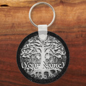 Faith and Hope Tree of Life past zich aan Sleutelhanger (Voorkant)