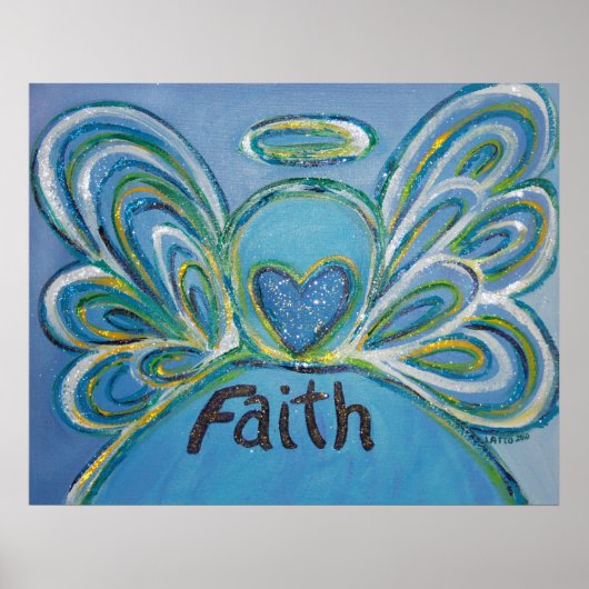 Faith Angel Art Poster Print (Voorkant)