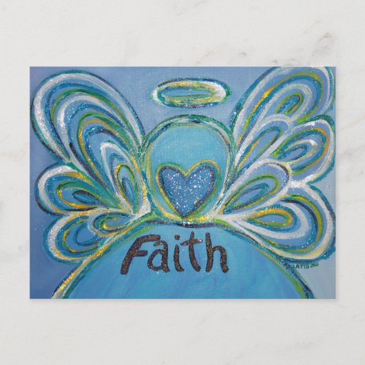 Faith Angel Briefkaart (Voorkant)