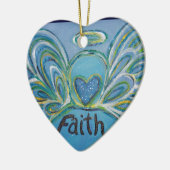 Faith Angel Word Art Gift Holiday Ornament (Links)