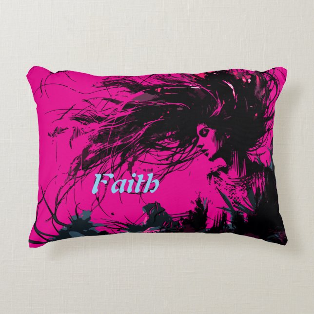 Faith Art Retro Pillow Accent Kussen (Voorkant)