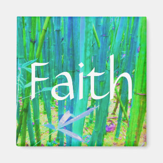 Faith Bamboo Blauw en Groen Magneet
