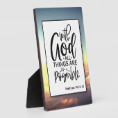 Faith Based Bible Verse tafelblad Fotoplaat (Zijkant)