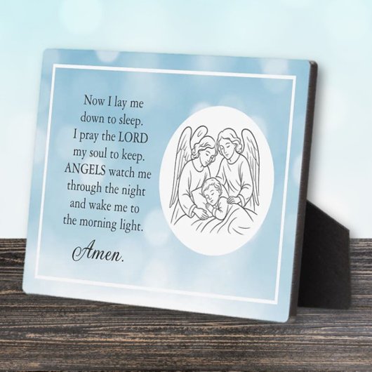 Faith Based Children's (Boy) gebed Plaquette Fotoplaat