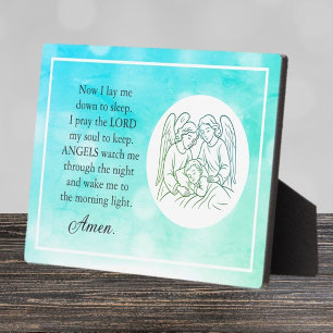 Faith Based Children's (Boy) gebed Plaquette Fotoplaat