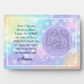 Faith Based Children's gebed naast het bed Plaque Fotoplaat (voorkant)