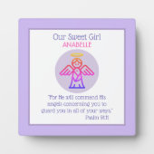 Faith Based Child's Room Tafelblad Plaque Fotoplaat (Voorkant)