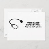 Faith Based Health Care - Band dat u niet ziek wor Briefkaart (Voorkant / Achterkant)