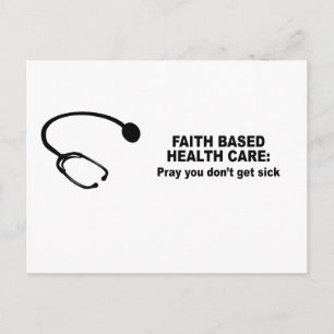 Faith Based Health Care - Band dat u niet ziek wor Briefkaart