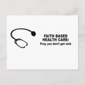 Faith Based Health Care - Band dat u niet ziek wor Briefkaart (Voorkant)