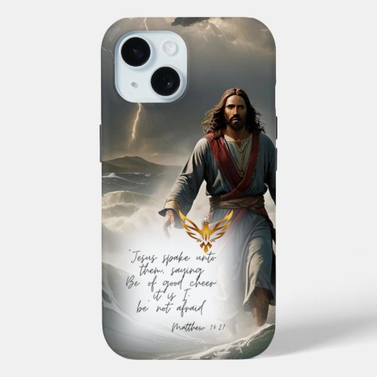 Faith Based Jesus on Water Gold Dove New Testament Case-Mate iPhone Case (Achterkant)