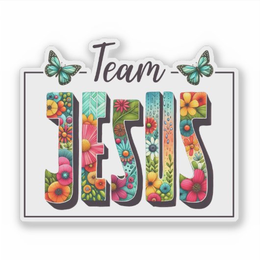Faith Based Sticker - Team Jesus (Voorkant)