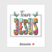 Faith Based Sticker - Team Jesus (Vel)