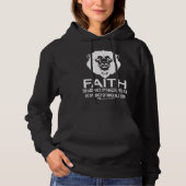 Faith Bible Scripture Cool Lion Romans 824 Christi Hoodie (Voorkant)