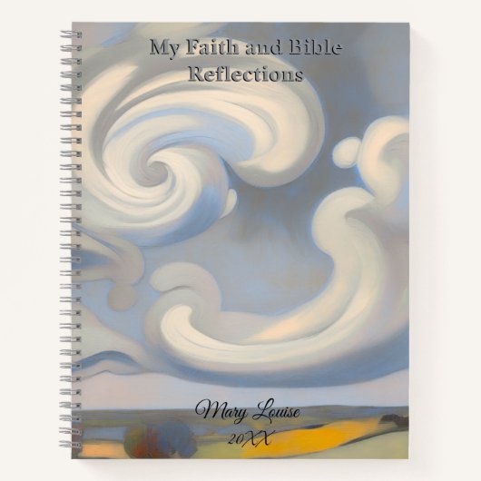Faith & Bible Verse Reflection Spiral Notebook Notitieboek (Voorkant)