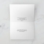 Faith Bible Verse Sneeuwster Kerstvakantie Kaart (Binnen)