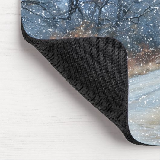 Faith Bible Verse Snow Mouse Pad Muismat (Hoek)