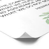 Faith Bible Verse uit Hebrews 11:1 Poster (Hoek)