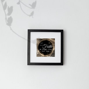 Faith Bigger dan Fear Motivatie Poster