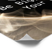 Faith Bigger dan Fear Motivatie Poster (Hoek)