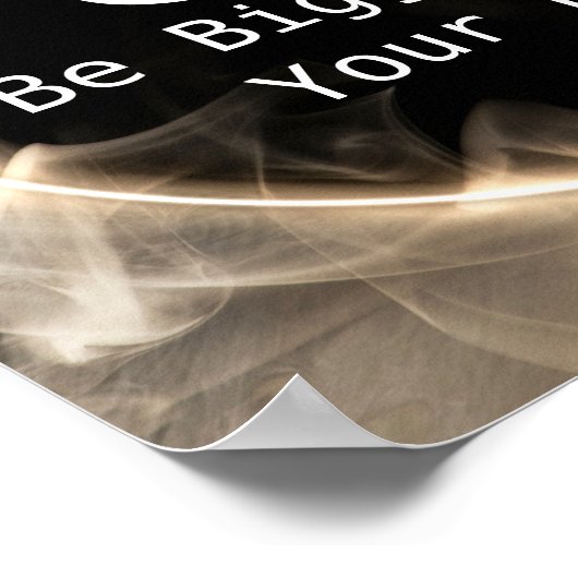 Faith Bigger dan Fear Motivatie Poster (Hoek)