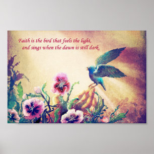 Faith Bird Poster