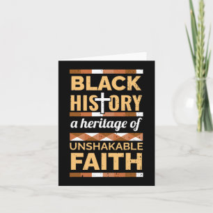 Faith Black Geschiedenis Maand Blm Melanine Christ Kaart