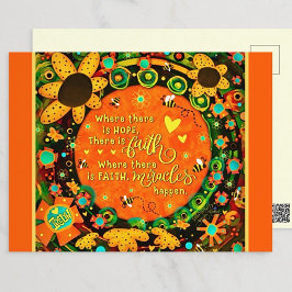 Faith Bloemen Bumblebee Irelyn Briefkaart