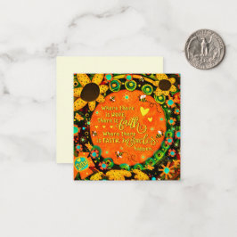 Faith Bloemen Bumblebee Irelyn Mini Notitiekaartje