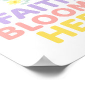 Faith Blooms Here Floral Cross Easter 2026 Poster (Hoek)