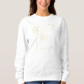 Faith Blooms: Paardenbloem Sweatshirt (Voorkant)
