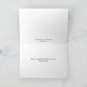 Faith Blue Flowers Verjaardag Kaart (Binnen)