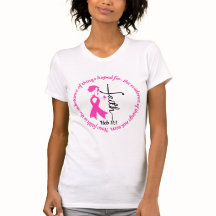 Faith borstkanker bewustzijn vrouwen T-shirt