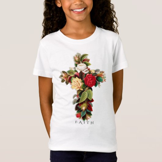 Faith Botanical Cross T-shirt (Voorkant)