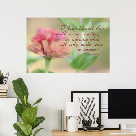 Faith Botanical Poster (Thuiskantoor)